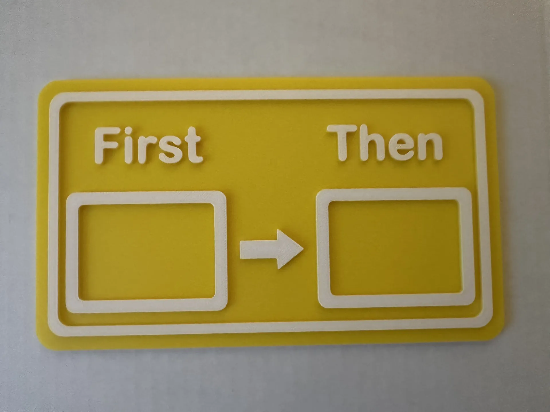 First/Then Board